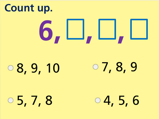 Count Forward up to 10 Test