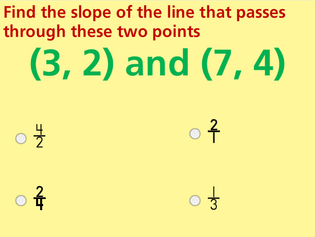 Slope Math Test